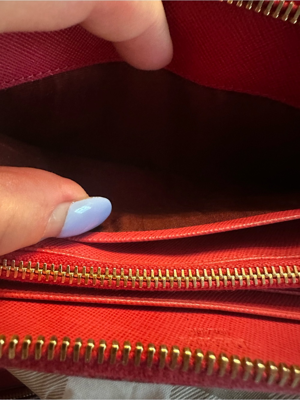 Prada Saffiano Leather Wallet in Peonia Pink - Picture 8 of 10